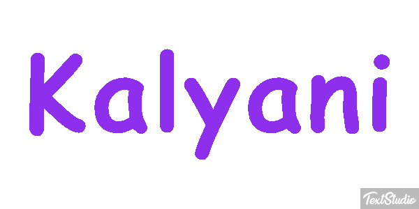 Kalyani Tekst effect