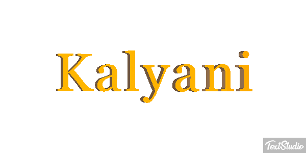 Kalyani Tekst effect