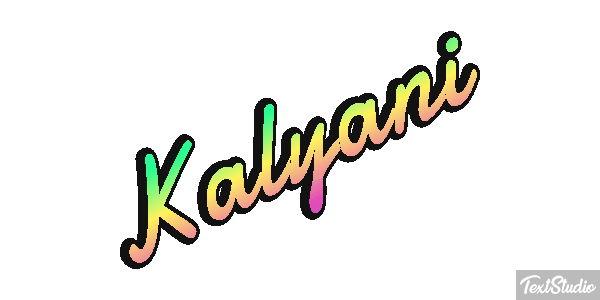 Kalyani Tekst effect