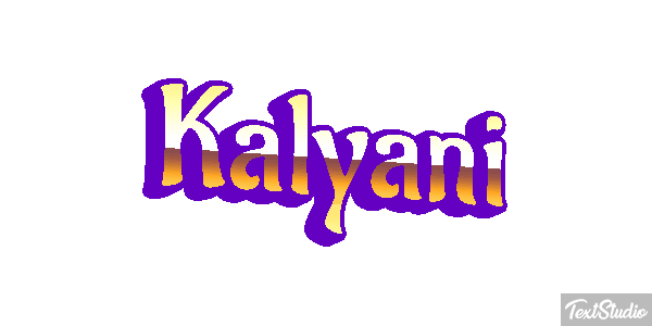 Kalyani Tekst effect