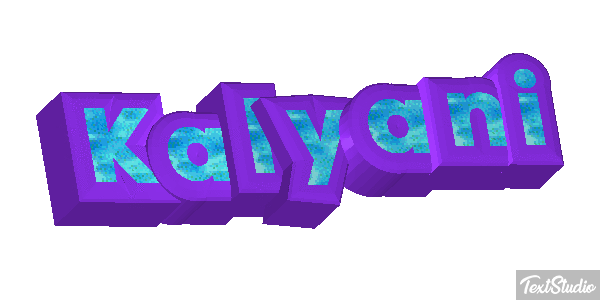 Kalyani Tekst effect