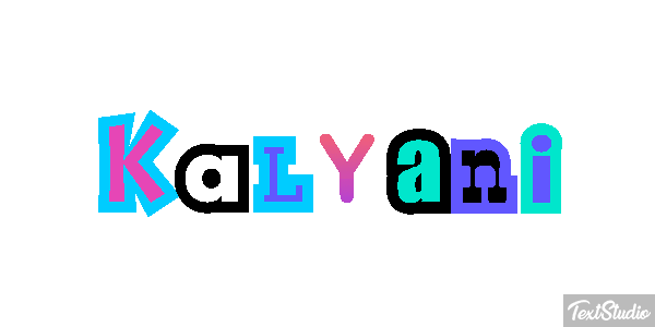 Kalyani Tekst effect