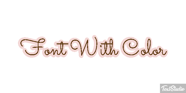 Font With Color Efekt tekstowy