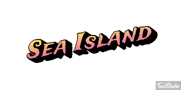 Sea Island Effetto testo