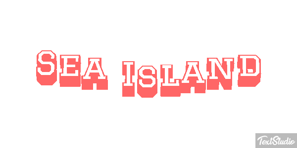 Sea Island Effetto testo