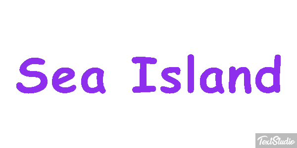 Sea Island Effetto testo