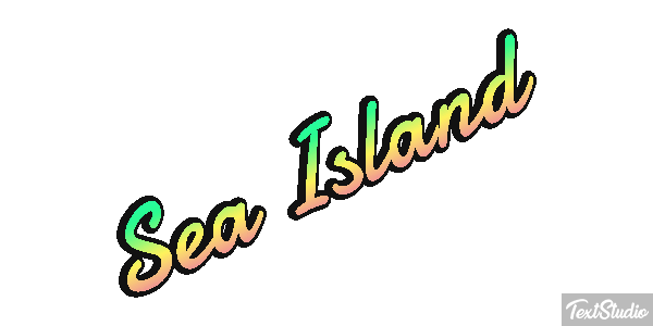 Sea Island Effetto testo