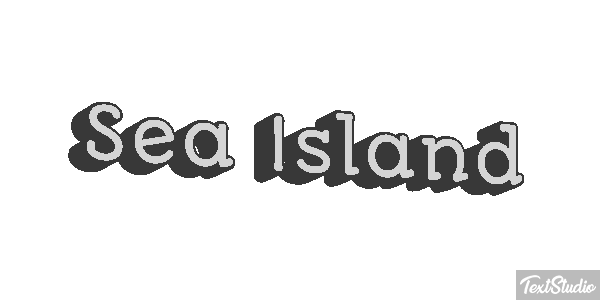 Sea Island Effetto testo