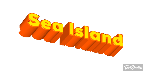 Sea Island Effetto testo