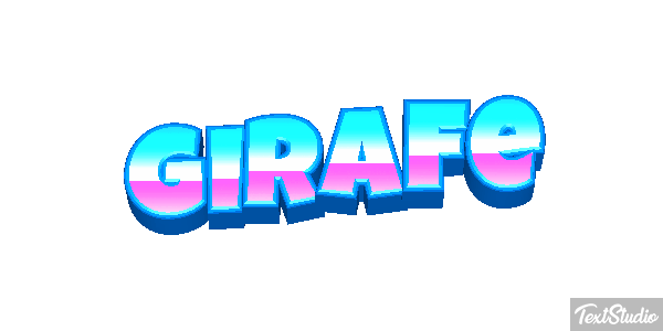 Girafe Effet de texte