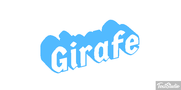 Girafe Effet de texte