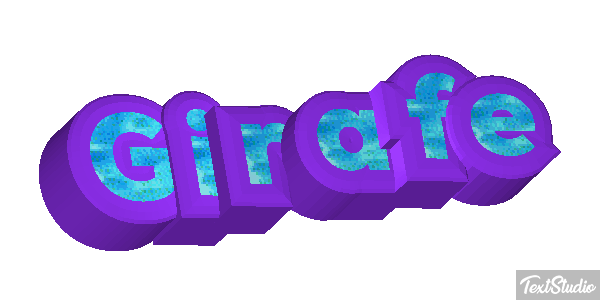Girafe Effet de texte