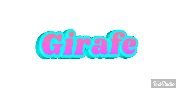 Girafe Effet de texte