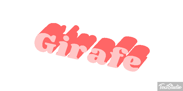 Girafe Effet de texte