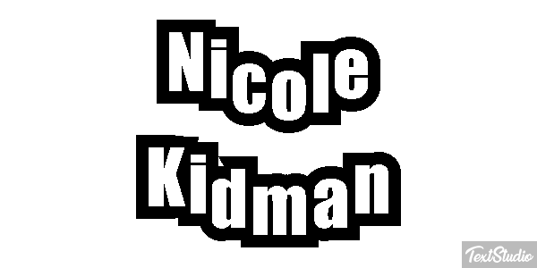Nicole Kidman Effet de texte