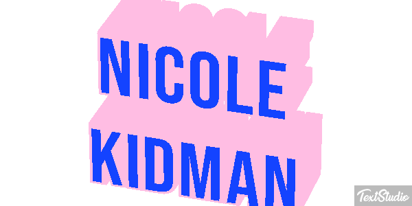 Nicole Kidman Effet de texte