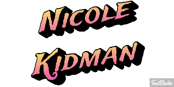 Nicole Kidman Effet de texte