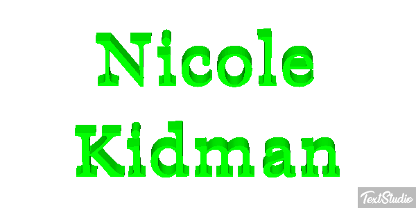 Nicole Kidman Effet de texte