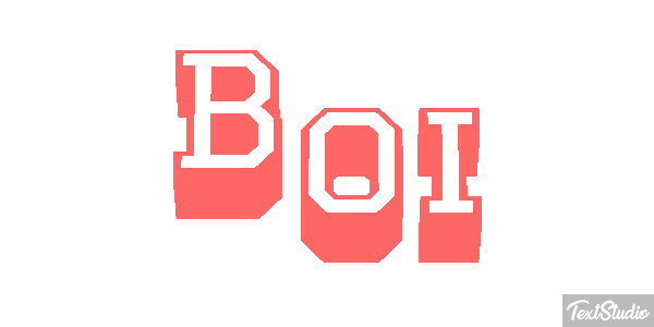 Boi Efeito do texto