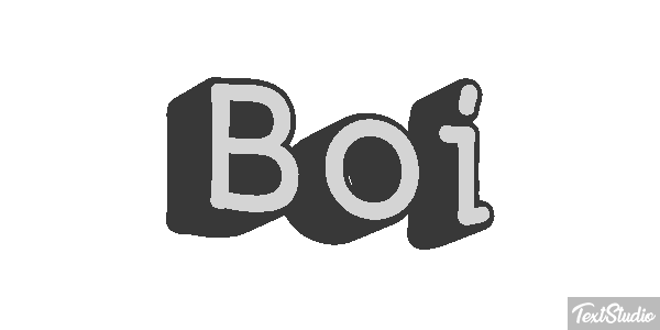Boi Efeito do texto