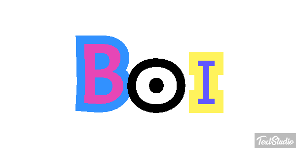 Boi Efeito do texto