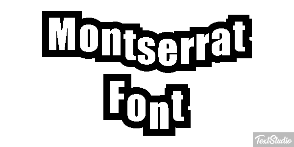 Montserrat Font テキスト効果