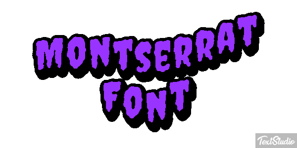 Montserrat Font テキスト効果