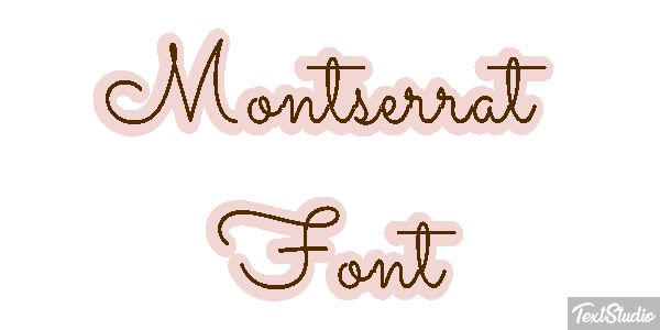 Montserrat Font テキスト効果