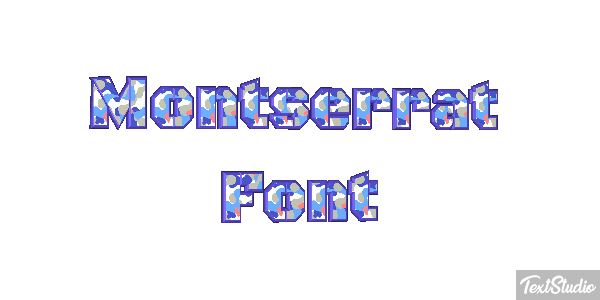 Montserrat Font テキスト効果