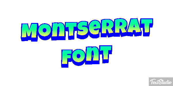 Montserrat Font テキスト効果