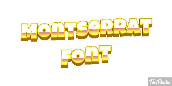 Montserrat Font テキスト効果