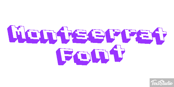 Montserrat Font テキスト効果