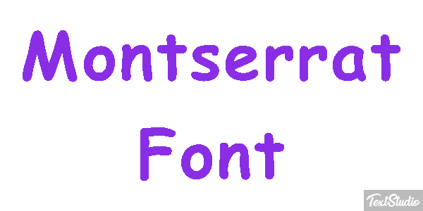 Montserrat Font テキスト効果