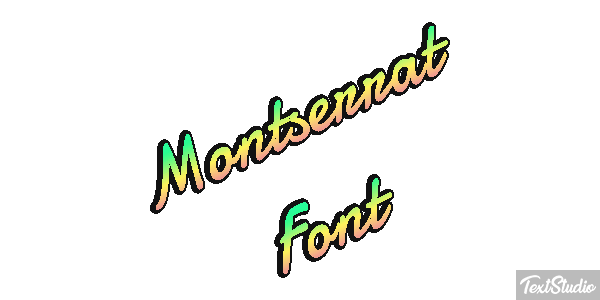 Montserrat Font テキスト効果