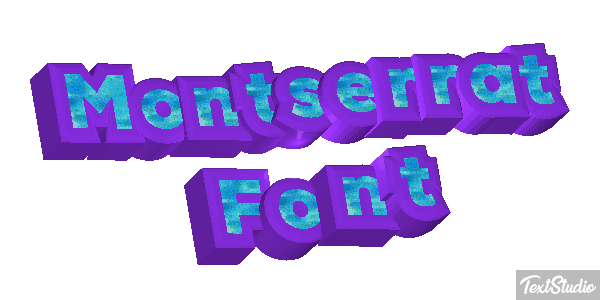 Montserrat Font テキスト効果