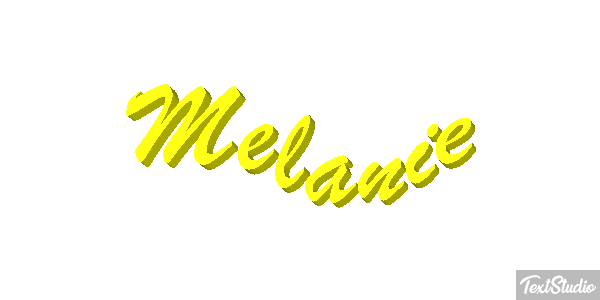 Mélanie Text effect