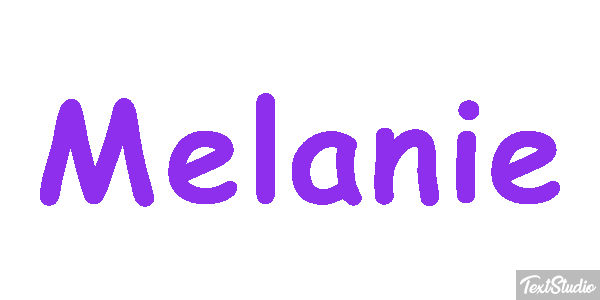 Mélanie Text effect