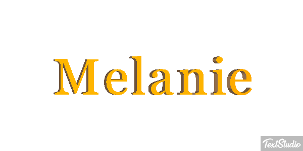 Mélanie Text effect