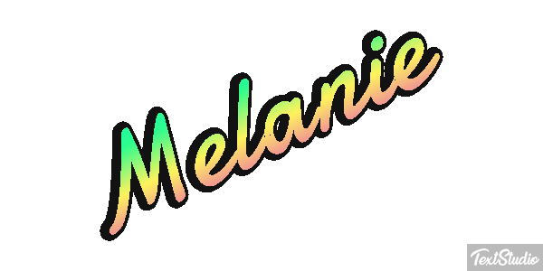 Mélanie Text effect