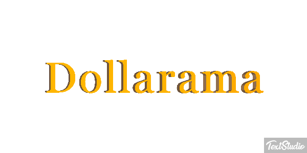 Dollarama Efekt tekstowy