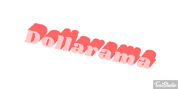 Dollarama Efekt tekstowy