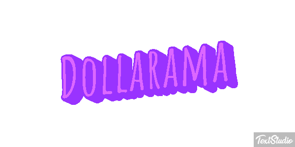 Dollarama Efekt tekstowy