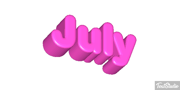 July Effetto testo