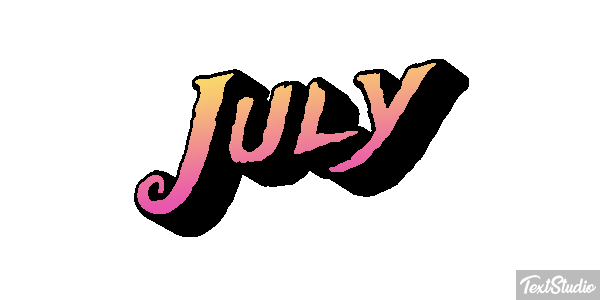 July Effetto testo