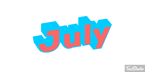July Effetto testo