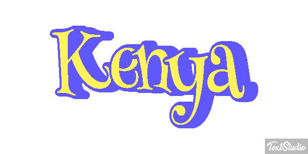 Kenya Tekst effect