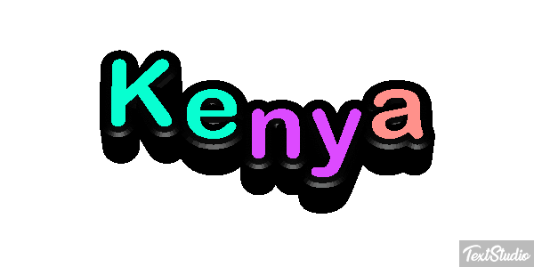 Kenya Tekst effect