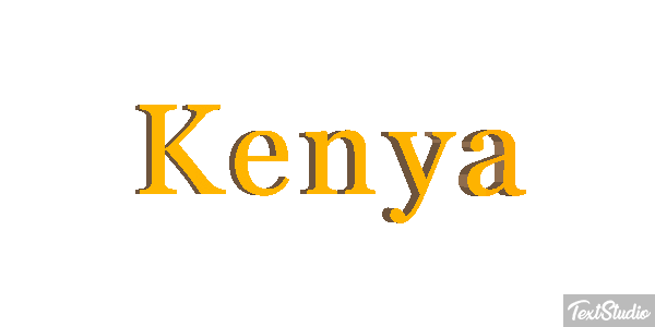 Kenya Tekst effect