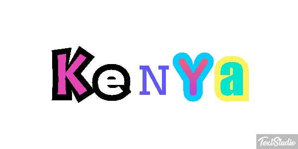 Kenya Tekst effect
