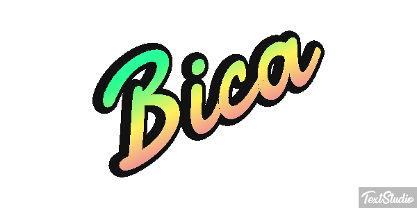 Bica Tekst effect